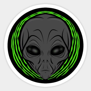 Grey Alien Sticker